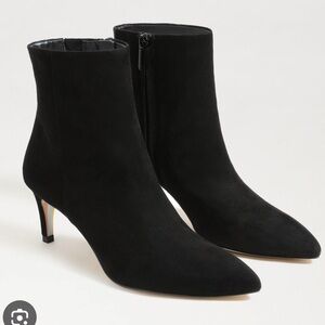Sam Edelman Ulissa Black Suede Booties Size 6